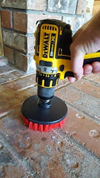 BRING IT ON! CLEANER Hard Water Spot Remover Plus 2 Drill Brush Attachments | Clean Tile and Grout | Shower Doors Cleaner | Scrub Off Mold and Mildew With Ease
