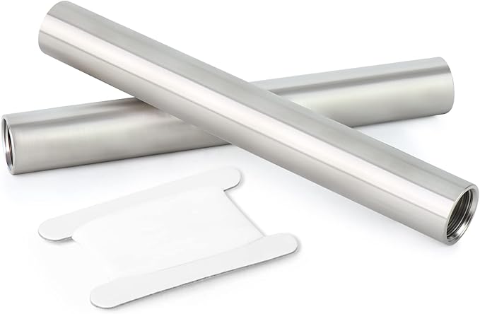 TAISHER 2PCS Stainless Steel Pipe Fittings, 3/8" NPT x 3/8" NPT Female Threaded, 8" Length Nipple Cast Pipe