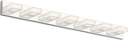 Ralbay 46" LED Chrome Vanity Lights 7 Lights Acrylic Stainless Steel LED Modern Vanity Lights Chrome Bathroom Lighting Fixtures Over Long Mirror (Natural White Light 4500K)