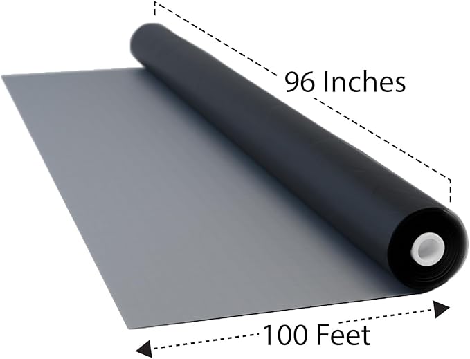 DOCA 96 in x 100 ft Window Screen Mesh - Window Screen Replacement, Fiberglass Mesh Roll for Window, Patio Screen, Porch Screen, or Door - Charcoal