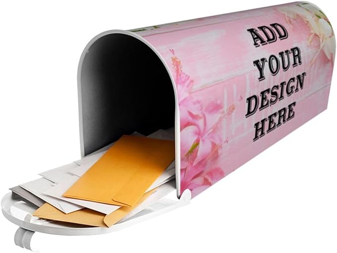 Personalized Mailbox Covers Custom Picture/Photo/Text Magnetic Standard Size Mailbox Wraps Post Letter Box Cover for Garden Yard Outdoor Decorations-4