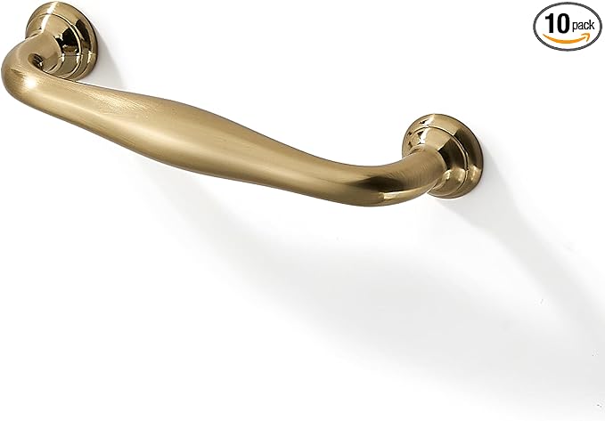 SAILING 10 Pack Cabinet Handles-3.8"/96mm Screw Spacing Champagne Bronze Furniture Hardware Handles for Kitchen Cabinets Bedroom Dresser Wardrobe Cabinet Pulls