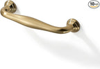 SAILING 10 Pack Cabinet Handles-3.8"/96mm Screw Spacing Champagne Bronze Furniture Hardware Handles for Kitchen Cabinets Bedroom Dresser Wardrobe Cabinet Pulls