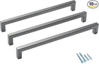 10 Pack Grey Cabinet Pulls 10 Inch Hole Center Ancient Grey Drawer Pulls Cupboard Handles Stainless Steel Kitchen Cabinet Handles Modern Kitchen Hardware