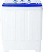28lbs Portable Washing Machine with 18lbs Wash and 10lbs Spin, Twin Tub Washer Compact Machine with Drain Pump, Mini Portable Washer for Home, Camping, RVs, and Small Spaces, Blue
