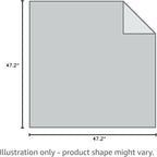 TONYKO 3.9 x 3.9ft Fiberglass Fire Blanket for Emergency Surival, Flame Retardant Protection and Heat Insulation (White-4PACK)