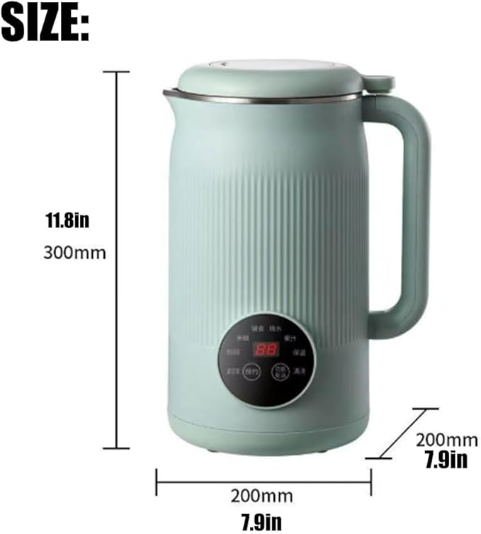 Nutripour - The 8-in-1 Multifunction Nut Milk Maker Machine, 40.32oz Nutmilk Maker Machine with 12 Blades, Automatic Soy Milk Maker for Homemade Oat, Soy, Juice with Delay Start/Self Cleaning