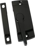 Sliding Sash Lock DGBRSM Black Sliding Window Sash Locks with Mounting Screws for Double Hung Window Latch Lock Security Vinyl Window Sash Lock and Keeper Replacement