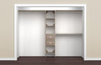 ClosetMaid SuiteSymphony Closet Organizer with Shelves and 2 Drawers, 16-Inch-Natural Gray