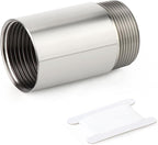 TAISHER 1PCS Stainless Steel Pipe Fittings, 2" NPT Male x 2" NPT Female Threaded, 6" Length Nipple Cast Pipe