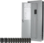 ABB TM3220CCU2K 200A Main Breaker Load Center • 1-Phase Standard Main Circuit Breaker Load Center • 32 Space, 40-Circuit, 120/240 VAC, 200 A, 22 kA Interrupt • Indoor NEMA 1 Enclosure