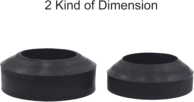 Universal Toilet Tank To Bowl Gasket， 2 Pcs Gasket and 4 Sets 5/16*3.15 inch Stainless Steel Heavy Duty Rustproof Bolt Hardware Kits,Fits Most 2-Inch 2.5-inch flush valve opening 2-Piece Toilet Tanks