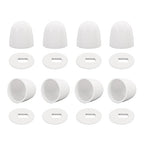 8 pcs White Toilet Bolt Caps, Toilets Bolt Covers Decorative, 1.46IN Height Toilet caps for Bottom of Toilets, No Need to Cut The Bolts and No Tools Required