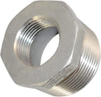 1/4" Male NPT to 1/8" Female NPT Female Reducing/Reducer Bushing Pipe Fitting,Adapter,Stainless Steel SS 304 Hex Bushing (1-1/4" Male to 3/4" Female)