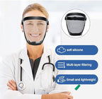 Face Shield for Grinding and Cutting,Clear Full Face Dust Mask Shield for Woodworking,Suitable for Dust and Debris Protection During Home Decoration, Garden Trimming, and Lawn Mowing