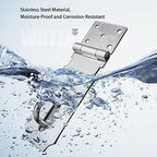 Door Locks Hasp Latch, 5 Inch Stainless Steel Safety Packlock Clasp Hasp Lock Latch, Extra Thick Gate Lock Hasp with Screws Brushed Finish 2 Pack (5inch)