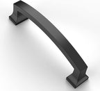 Asidrama 10 Pack 3.75 Inch(96mm) Matte Black Kitchen Cabinet Handles, Cabinet Pulls Kitchen Cabinet Hardware for Cupboard Drawer Pulls
