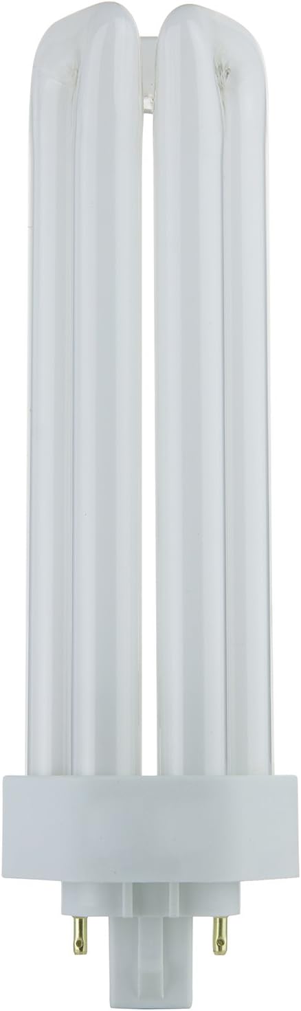 Sunlite CFL Plug-in PLT 4-Pin Triple Tube Light, 42 Watts, 4-Pin GX24q4 Base, 3200 Lumens, 3000K Warm White, 10 Pack