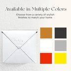 NACH Mailboxes for Outside Wall Mount, 10 x 10 x 4 inch White Wall Mount Mailbox, Waterproof Mailboxes for Outside - Chicago Style Mail Box