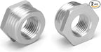 Joywayus Stainless Steel Hex Head Bushing Reducer Pipe Fitting 1-1/2 NPT Male × 3/4 NPT Female (Pack of 2)