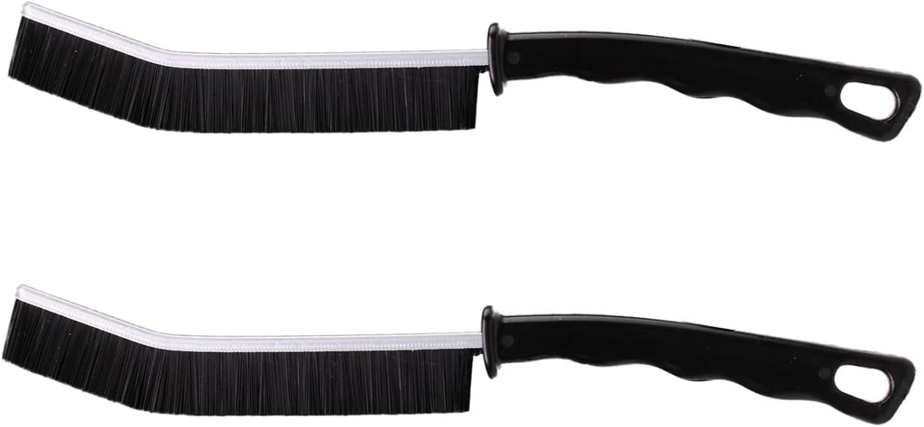2 Pcs Crevice Cleaning Brush Hard Bristle Gap Brush Multifunctional for Bathroom Household Kitchen Tiles Window Crevice Cleaning Tool (Style 2)