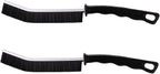 2 Pcs Crevice Cleaning Brush Hard Bristle Gap Brush Multifunctional for Bathroom Household Kitchen Tiles Window Crevice Cleaning Tool (Style 2)