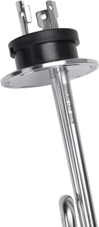 DERNORD 120V 1650W Tri-clamp Foldback Heating Element Stainless Steel Immersion Water Heater with 3-Wire Electrical Locking Plug (2 Inch Tri clamp)