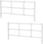 Fixed Window Safety Guard 14”x 38” *2 Pack Adjustable Width Prevents Accidental Falls, Non-Egress, Tamper Resistant Screws Included, White