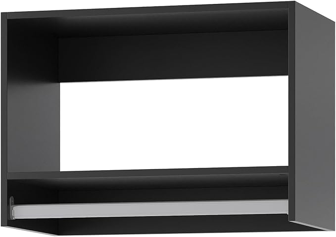 Tall Hanging Closet Unit, Modular Closet System, Wood Closet System Organizer with Storage for Walk In Closets, Clothing Rack Wardrobe Closet for Hanging Clothes, Bedroom, Black, 22.5"W