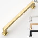 10 Pack 7 Inch Gold Cabinet Pulls - Kitchen Handles for Cabinets