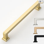 Gold 6 Pack Cabinet Handles and Pulls - 6.3 Inch, Ideal for Kitchens and Cabinets
