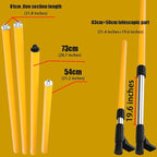 Laser Level Pole with Tripod with multifunctional gimbal,13.8 Ft./4.2M Pole &3.9 foot/1.2M retractable tripod with 5/8 and 1/4 conversion screws, for Rotary and Line Laser Level