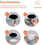 HALO HLB Recessed Lighting 6 Inch LED Thin Canless, Dimmable w/Selectable Color Temperatures - HLB6099FS1EMWR