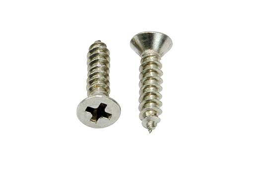 Bolt Dropper #4 x 3/4 inch Stainless Flat Head Phillips Wood Screw, (100 Piece), 18-8 (304) Stainless Steel Screws, Glasses Screws