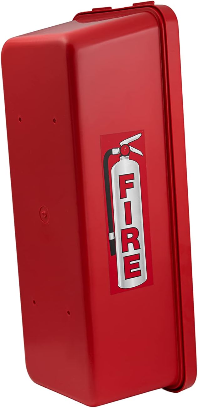 PRO&Family Fire Extinguisher Cabinet (1, Red with Breaker Bar Attachment, 20 lb)