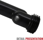 Wall Hung Toilet Tank Connector Set with Side Pipes,Compatible with Geberit 154.405.11.6,Toilet Replacement Parts with Black HDPE Material,Easy Installation