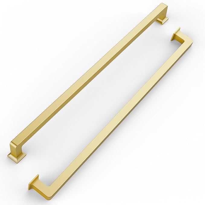 FILTA Cabinet Handles 15 Inch 6 Pack Gold Cabinet Pulls for Kitchen Metal Drawer Pulls Modern Cabient Hardware Cupboard Handles