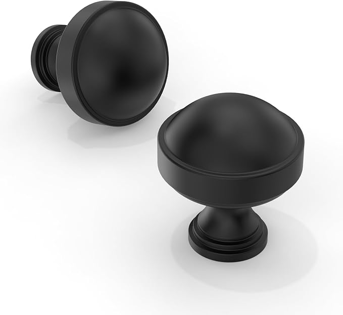 10 Pack Matte Black Kitchen Cabinet Knobs Cabinet Pulls Drawer Knobs Cabinet Hardware Zinc Knobs for Drawers