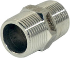 3/4" x 3/4" NPT Male Threaded Hex Nipple,Stainless Steel 304 Quick Coupler Pipe Fitting
