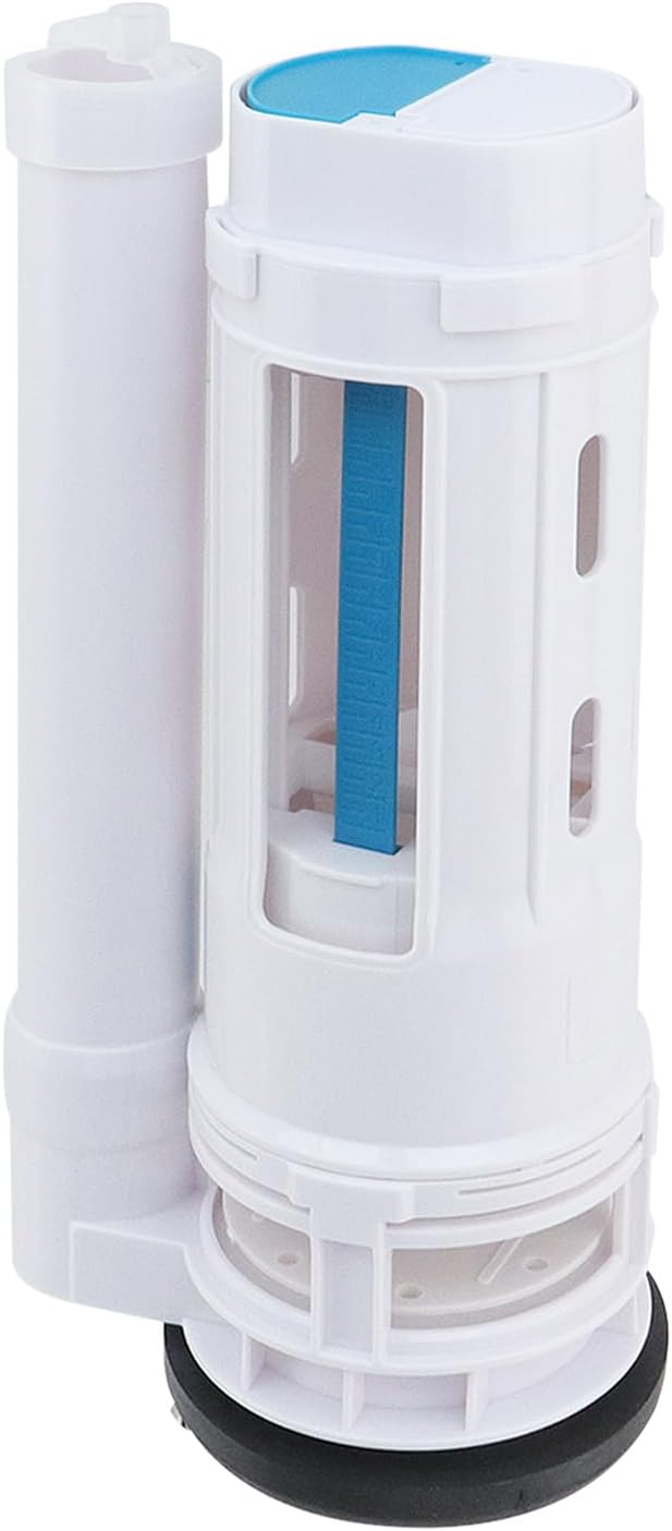 T Tulead Toilet Push Button Valve Replacement Flush Toilet Dual Flush Drain Valve Fit for Drainage Hole Dia. 2.56"-2.75", for Toilet Tank Height 10.24"-11.4"(Small Size)