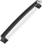 COTYKILEY 10 Pack 6-1/4Inch(160mm) Matte Black Cabinet Handles Black Kitchen Cabinet Pulls Cabinet Door Handles Kitchen Cabinet Hardware