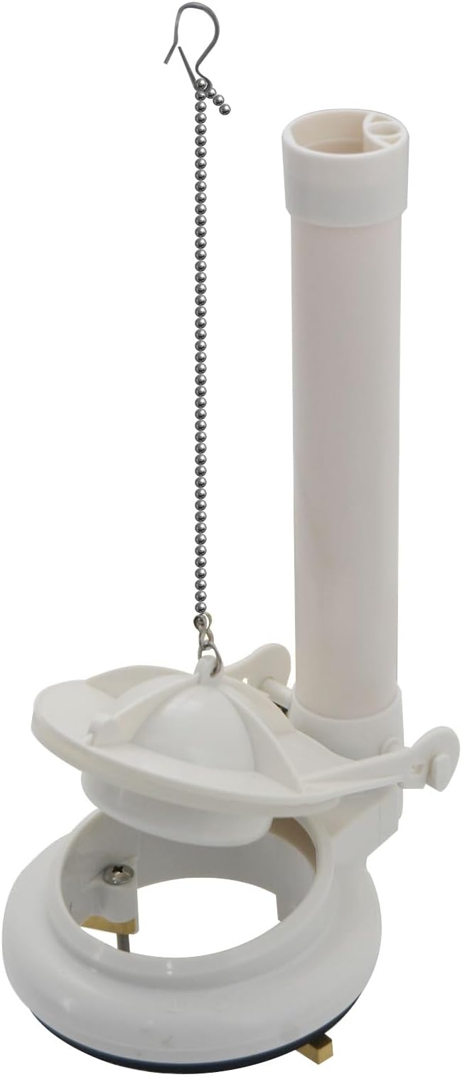 Toilet Flush Valve Replacement Kit, Universally for 3-Inch One-Piece Toilets, Includes Chain & Rubber Seal, Compatible with TOTO, American Standard, and Other WC Tank Repair Parts