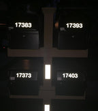 Reflective Mailbox Numbers Sticker Decal Die Cut Classic Style Vinyl Waterproof Number Self Adhesive 5 Sets (3" x 5 set) for Signs, Door, Cars, Trucks, Home, Business, Address Number (3inch, 5 sets)