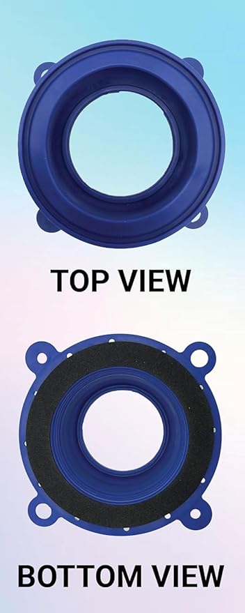 One N Done Toilet Flange Repair Kit – Complete Toilet Wax Ring Replacement Kit – Durable Waxless Toilet Ring – Includes Toilet Flange Bolts and nuts,washers - Toilet Flange Extension Kit (3 Packs)