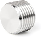 GASHER 20Pcs Stainless Steel Internal Hex Thread Socket Pipe Plug Fitting 1/8" 1/4" 3/8" 1/2" NPT Male