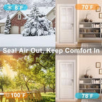 Strong Adhesive Weather Stripping, Window Foam Seal Strip with Single Sided Adhesive, Soundproof Weatherproof Weather Tape for Sliding Door Jamb, Lightproof, Dustproof(1/4 In x 1/16 In x 66Ft)