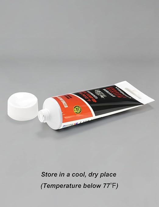 Auto Vehicle Exhaust System Sealant, Non-Slumping Professional Repair Crack Adhesive Super Glue Sealer for Car Mufflers, Tailpipes, Catalytic Converters (Tube, Gram, 150)