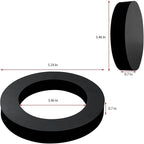 Z1200-NEOSEAL-GSKT-4 4" Bonded Neo-Seal Closet Gasket Kit Replacement for Wall Hung Toilet (Black)