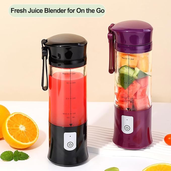 Personal Blender for Shakes and Smoothies, Portable Blender, Mini Small Juice Mixer machine for Kitchen, Office, Gym, 4000mAh (Red)