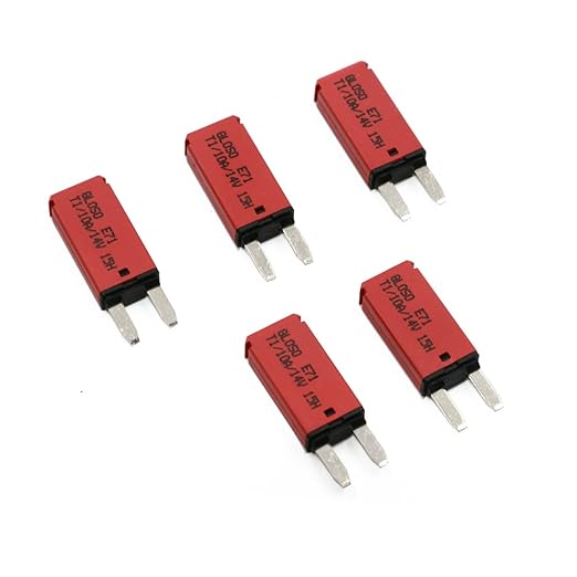 E71 Auto-Resettable Blade Fuse - Low Profile ATM Mini 10A, UL Certified (5-Pack)